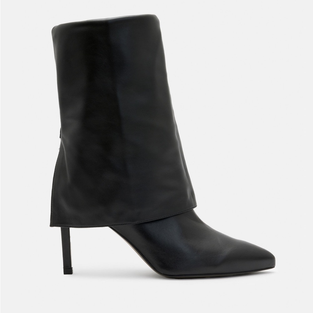All saints Odyssey Knee High Folding Leather Boots